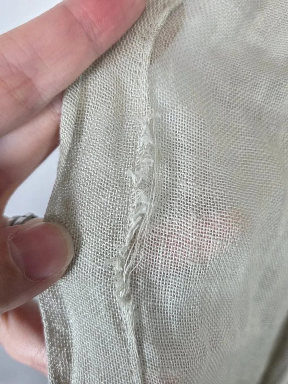 Restoration Hardware Sheer Linen 108